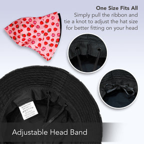 Rave Bucket Hat for Women & Men - Strawberry