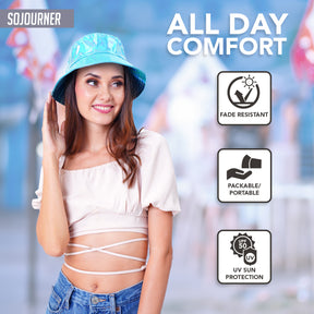 Rave Bucket Hat for Women & Men - Holographic Blue