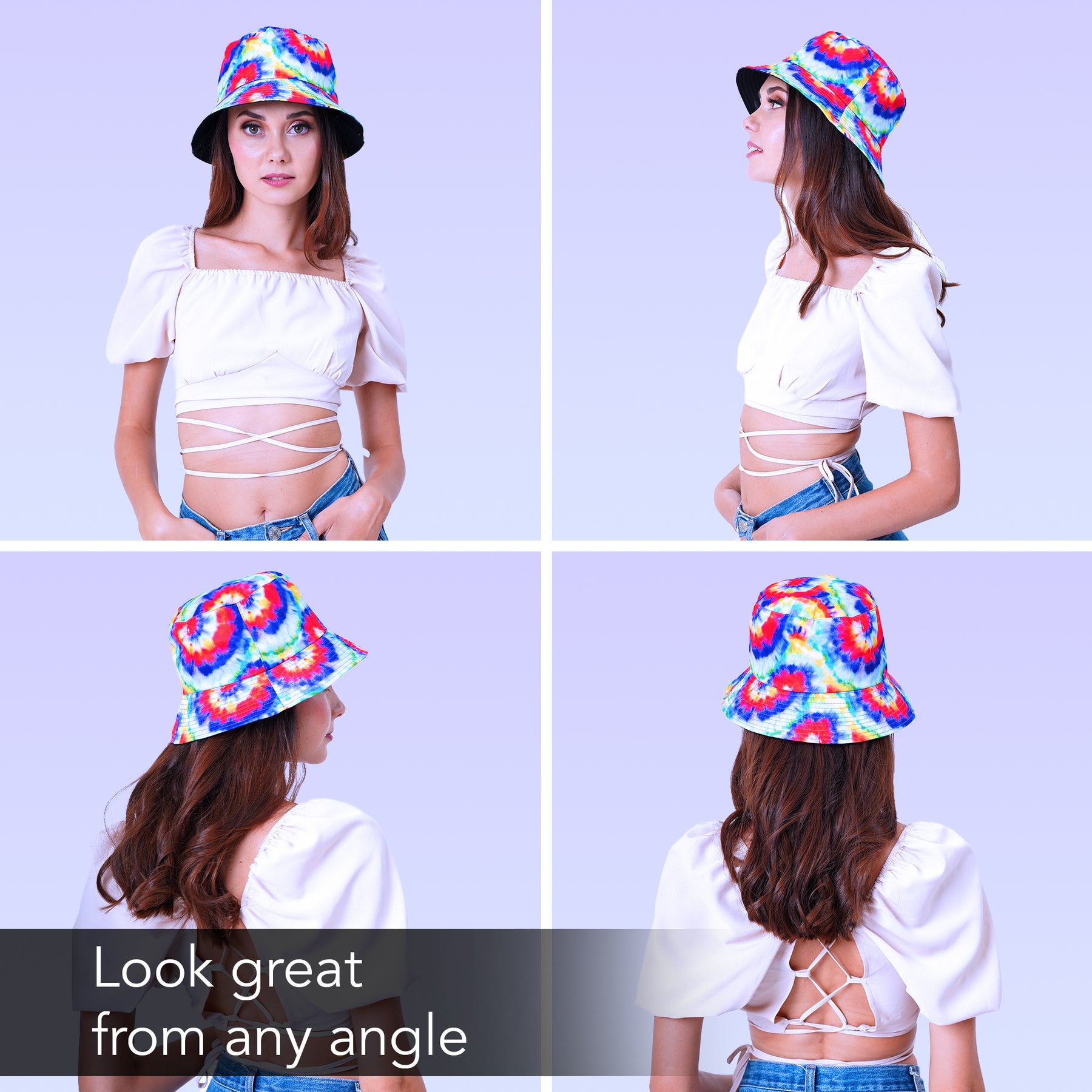 Rave Bucket Hat for Women & Men - Classic Tie Dye