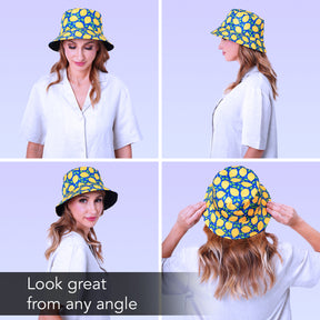 Rave Bucket Hat for Women & Men - Lemons