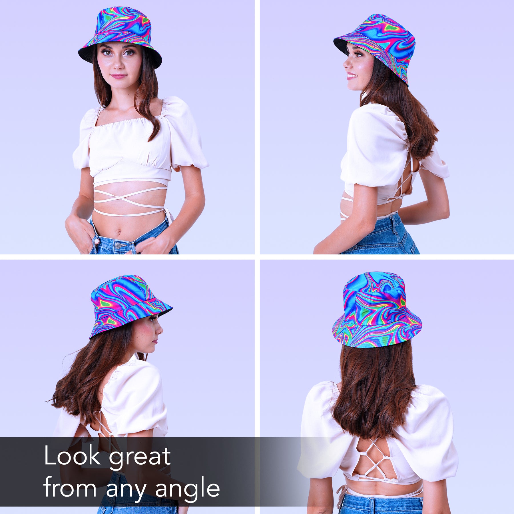 Rave Bucket Hat for Women & Men - Psychedelic