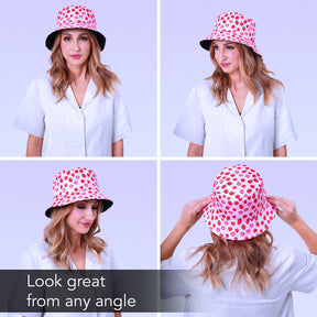 Rave Bucket Hat for Women & Men - Strawberry