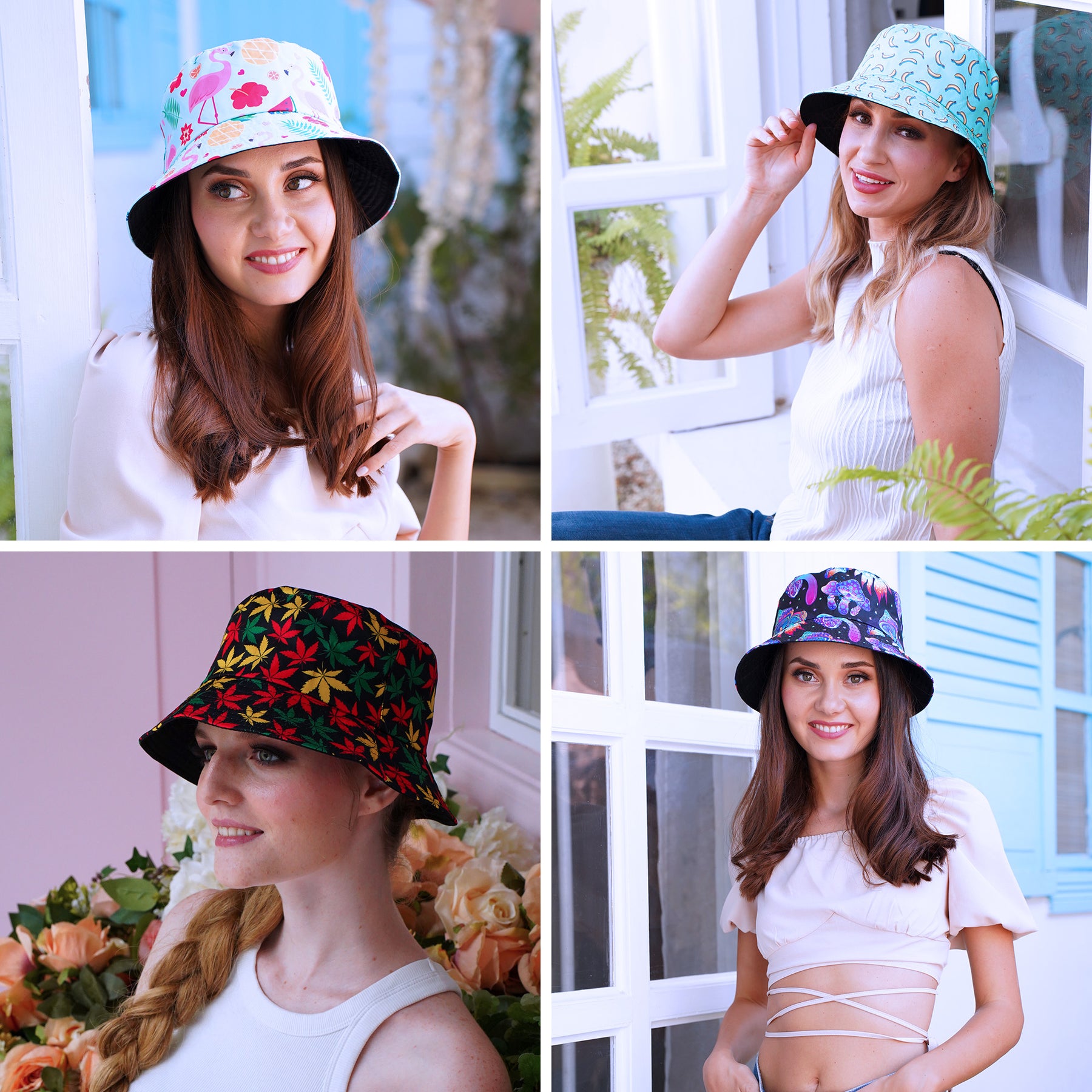 Rave Bucket Hat for Women & Men - Watermelon