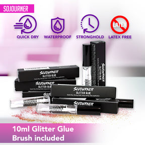 Glitter Glue - Glitter Body Glue & Face Glue - Face Glitter Makeup Primer for Eye, Face, Skin, Body Adhesive