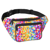 Rainbow Rave Triangles Fanny Pack
