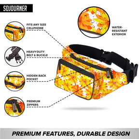 Floral Sunflower Fanny Pack (Yellow / Orange)