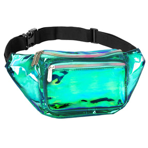 Aqua Transparent Fanny Pack