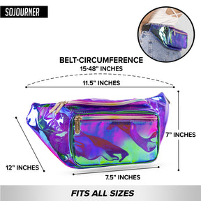 Purple Transparent Fanny Pack