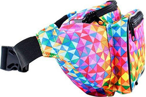 Fanny Pack Rainbow Rave Triangles Fanny Pack - SoJourner Bags