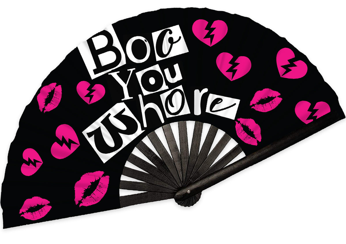 SoJourner Bags Rave Hand Fan (Boo You Whore)