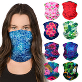 Neck Gaiter Face Mask Bandana Neck Gators Face Coverings for Men & Women I Neck Gator Masks Floral Series 1