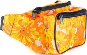 Fanny Pack Floral Sunflower Fanny Pack (Yellow / Orange) - SoJourner Bags