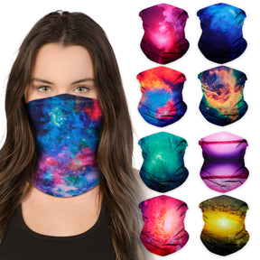 9PCS Galaxy Series 1 - Seamless Mask Bandana Headband