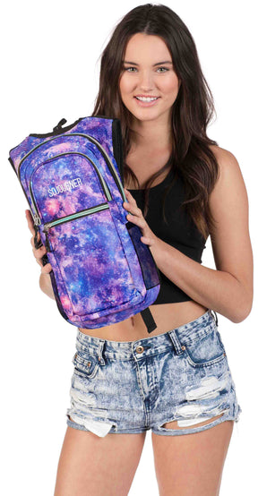 Fanny Pack Medium Hydration Pack Backpack - 2L Water Bladder - Galaxy - SoJourner Bags