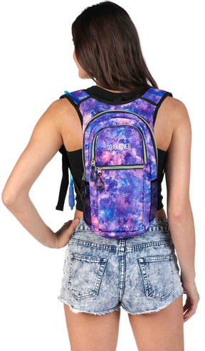 Fanny Pack Medium Hydration Pack Backpack - 2L Water Bladder - Galaxy - SoJourner Bags