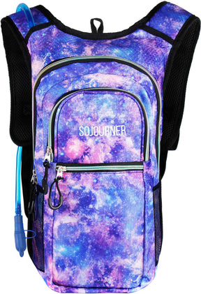 Fanny Pack Medium Hydration Pack Backpack - 2L Water Bladder - Galaxy - SoJourner Bags