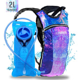 Hydration Pack Backpack - 2L Water Bladder - Galaxy