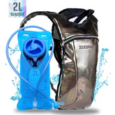 Hydration Pack Backpack - 2L Water Bladder - Glitter Copper