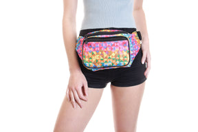 Fanny Pack Rainbow Rave Triangles Fanny Pack - SoJourner Bags