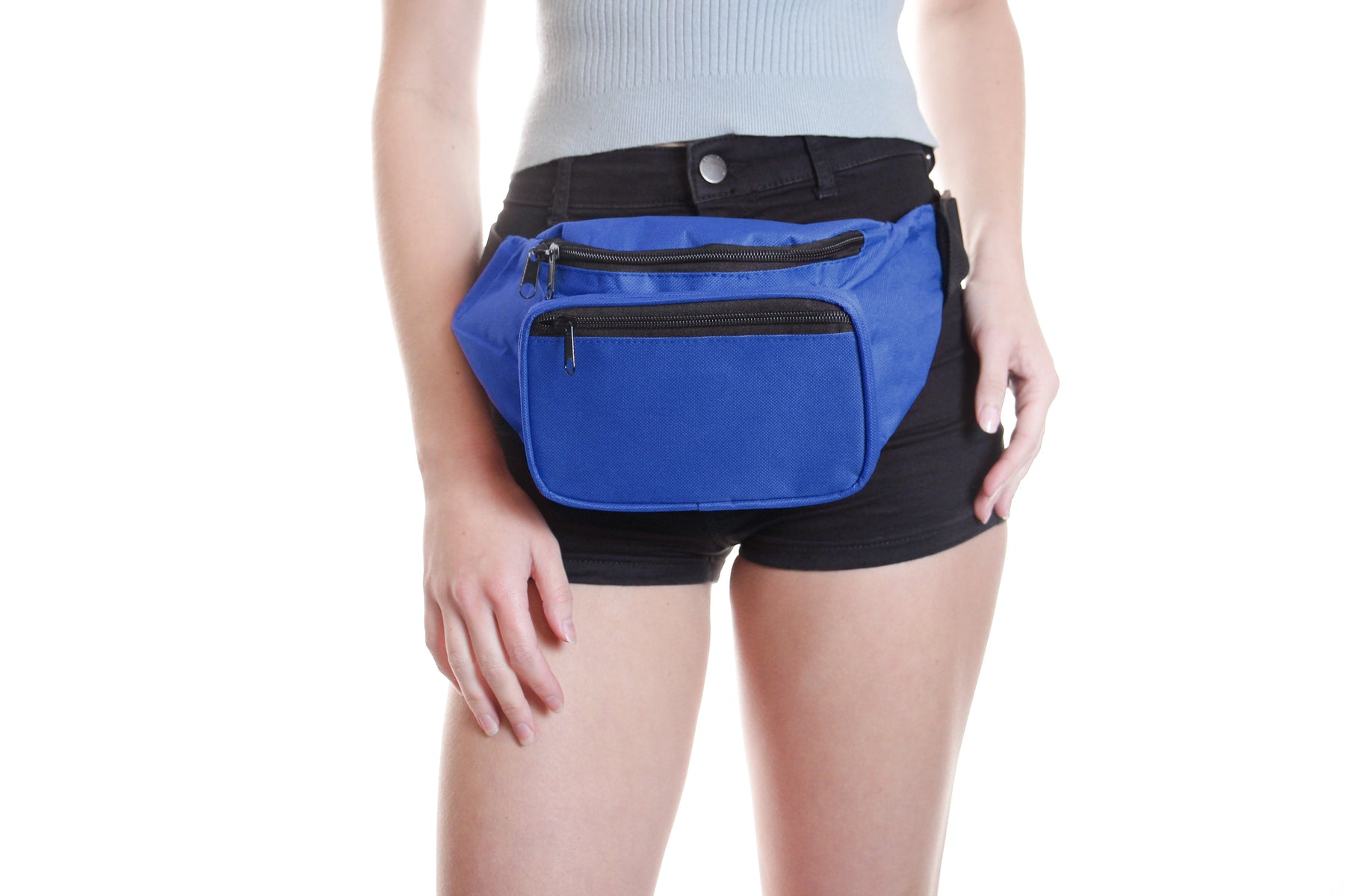 Fanny Pack Solid Color Fanny Pack (Blue) - SoJourner Bags