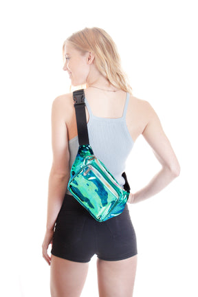 Fanny Pack Aqua Transparent Fanny Pack - SoJourner Bags