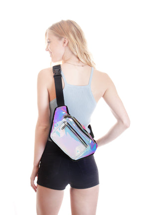 Fanny Pack Blue Iridescent Fanny Pack - SoJourner Bags