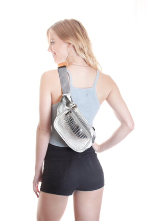 Fanny Pack Silver Fanny Pack - SoJourner Bags