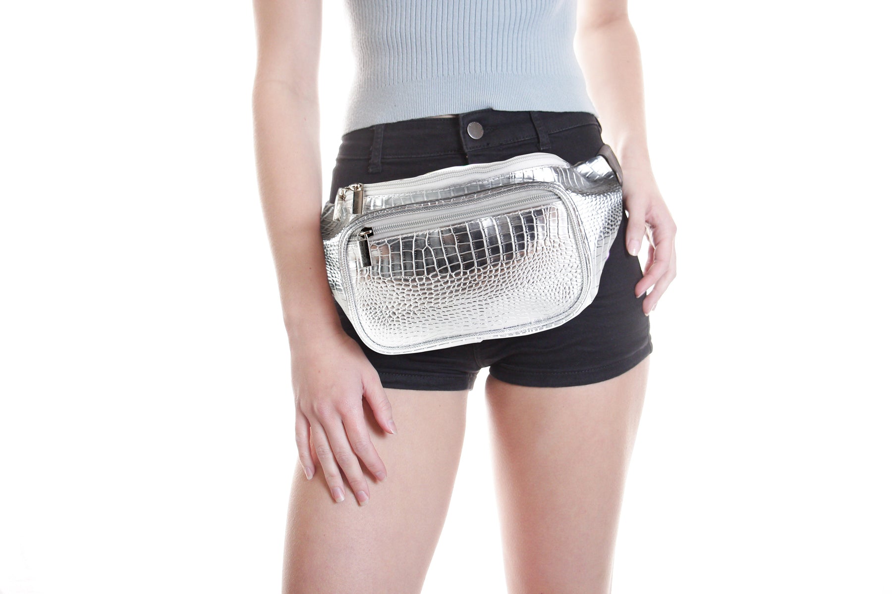 Fanny Pack Silver Fanny Pack - SoJourner Bags