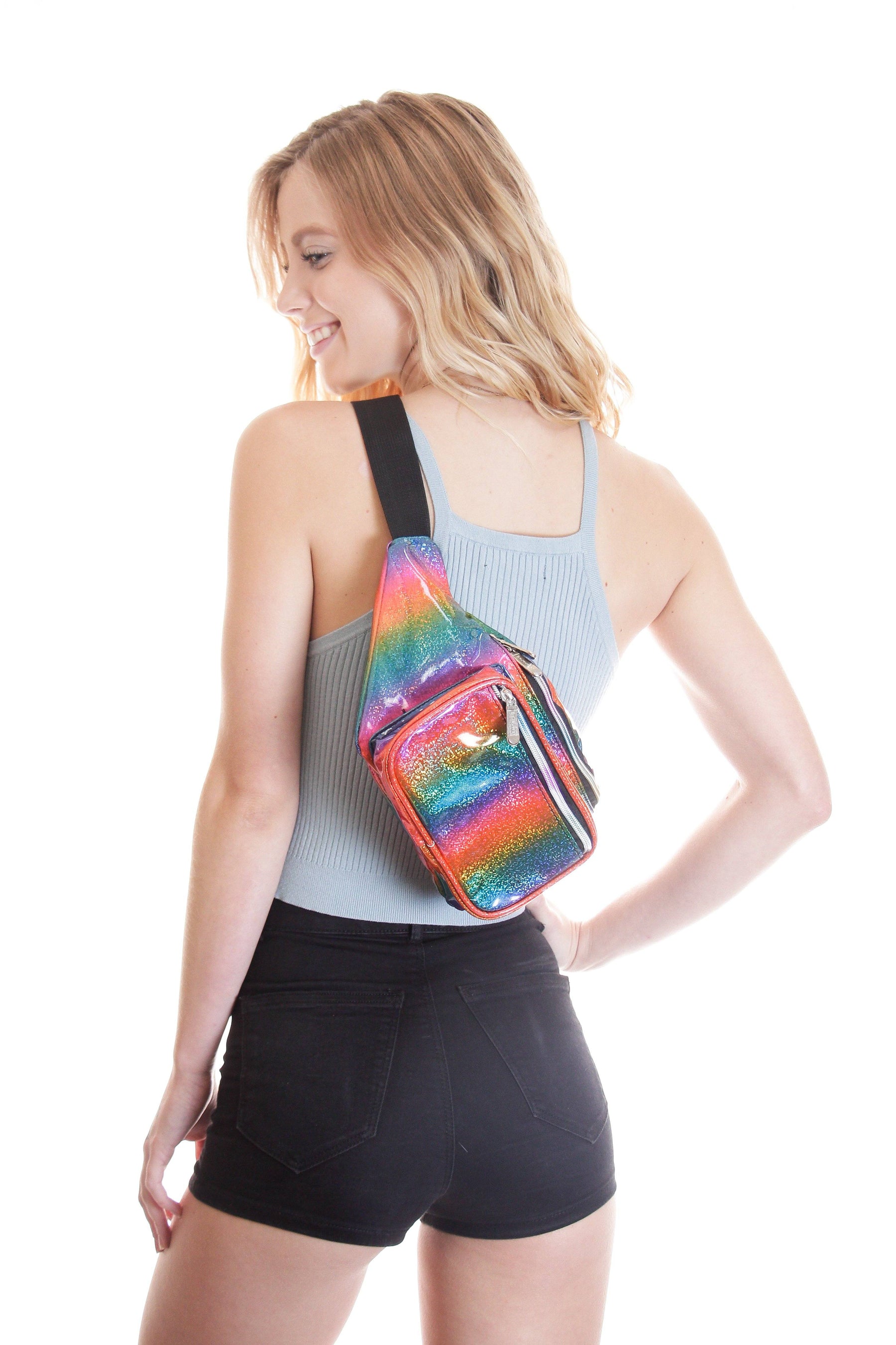 Fanny Pack Rainbow Glitter Fanny Pack - SoJourner Bags