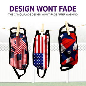 Face Mouth Mask - Cotton Face Covering (9 Pack - USA)
