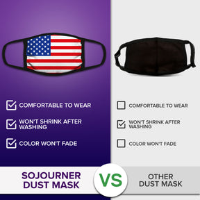 Face Mouth Mask - Cotton Face Covering (9 Pack - USA)