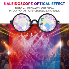 Fanny Pack Kaleidoscope Glasses - 3 Pk - Trippy Psychedelic Rave Goggles - Funky Prism Glasses For Raves - SoJourner Bags