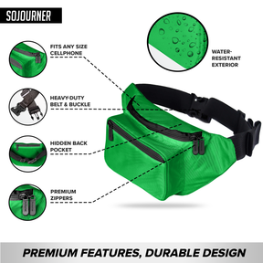 Solid Color Fanny Pack (Green)