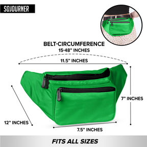 Solid Color Fanny Pack (Green)