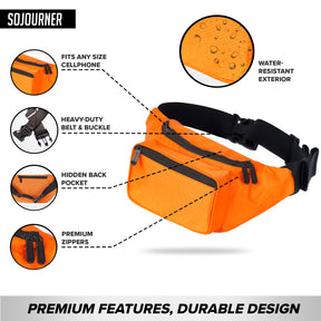 Solid Color Fanny Pack (Orange)