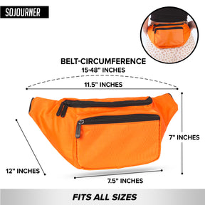 Solid Color Fanny Pack (Orange)