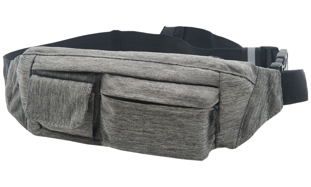 Fanny Pack 2-Pocket Gray Fanny Pack - SoJourner Bags