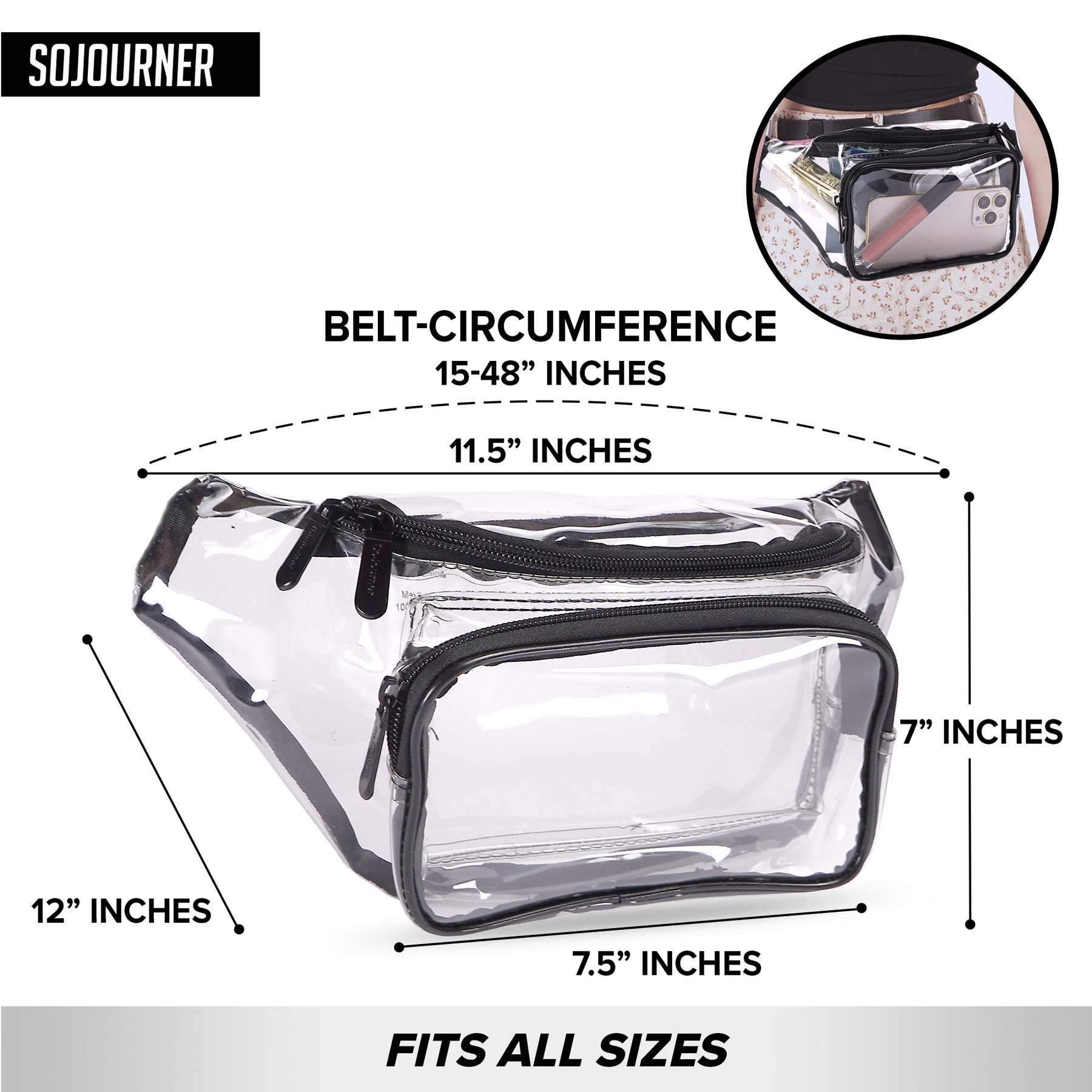 Clear Transparent Fanny Pack