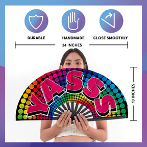 SoJourner Bags Rave Hand Fan (Yasss)