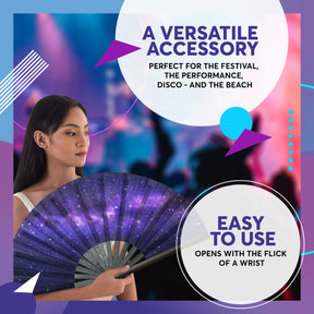 Fanny Pack SoJourner Bags Rave Hand Fan (Galaxy) - SoJourner Bags