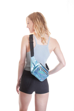 Fanny Pack Glitter Blue Fanny Pack - SoJourner Bags