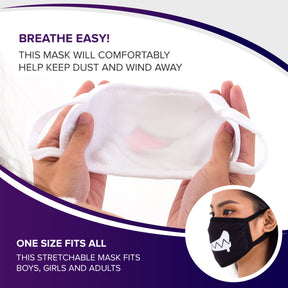 Face Masks (6 Pack - White Anime Designs) White Cotton Mask - Adult Cute Anime Design - Face Mask Reusable, Washable, Breathable, Adjustable