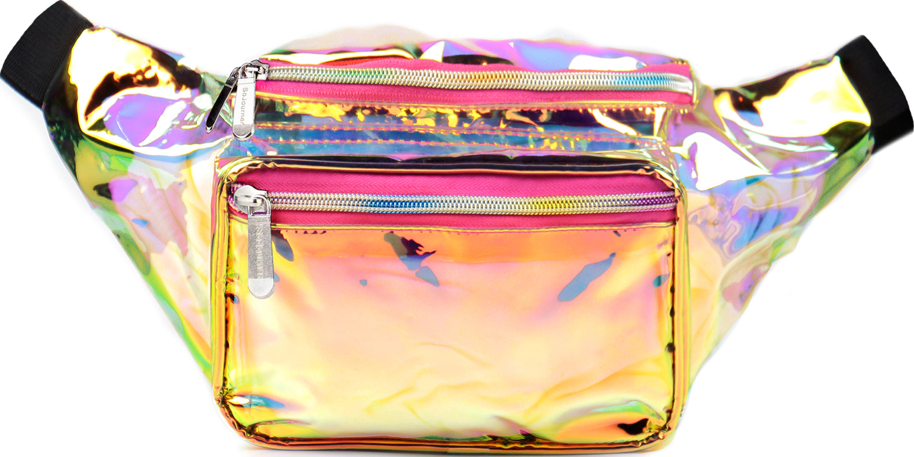 Fanny Pack Transparent Pink & Gold Fanny Pack - SoJourner Bags