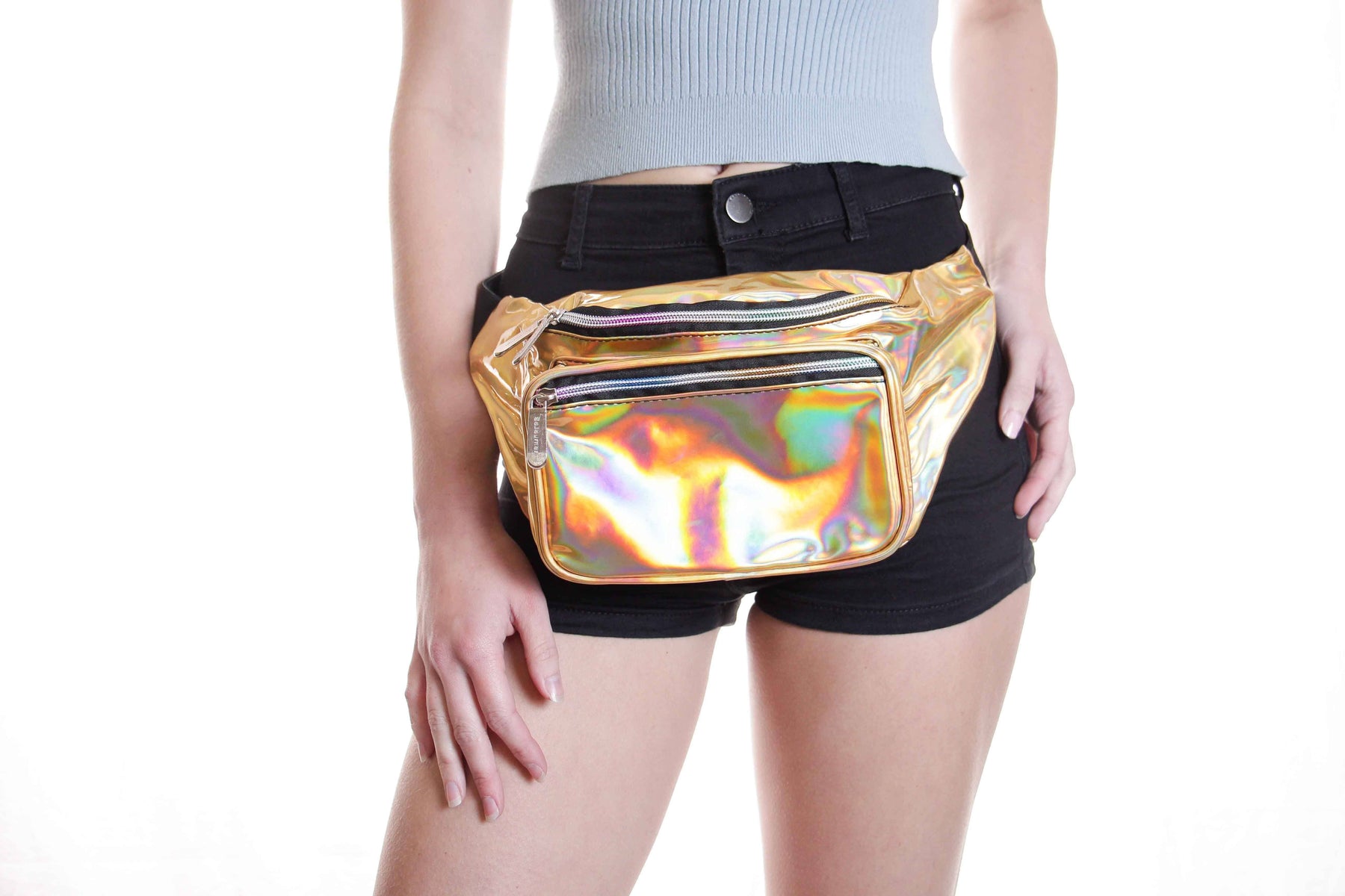 Fanny Pack Holographic Gold Fanny Pack - SoJourner Bags