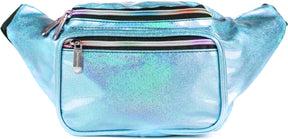 Fanny Pack Glitter Blue Fanny Pack - SoJourner Bags