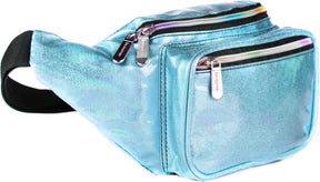 Fanny Pack Glitter Blue Fanny Pack - SoJourner Bags