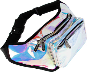 Fanny Pack Blue Iridescent Fanny Pack - SoJourner Bags