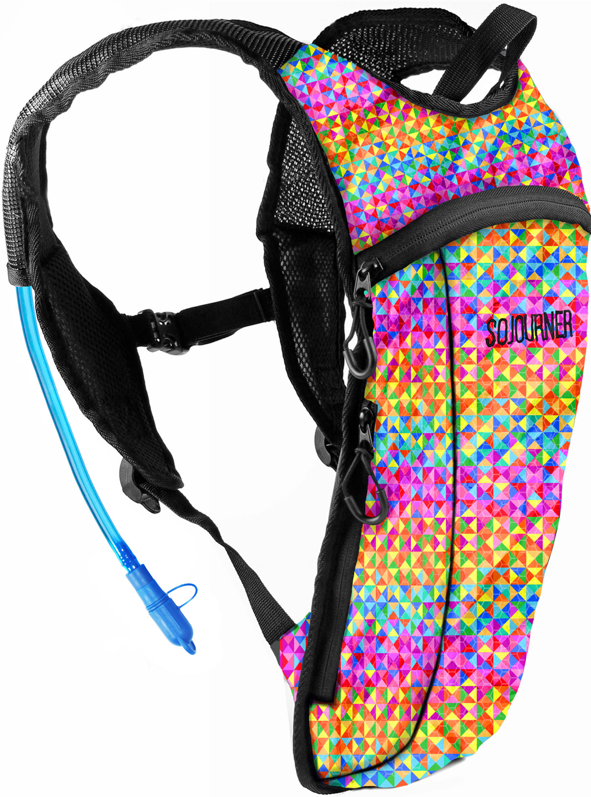 Fanny Pack Hydration Pack Backpack - 2L Water Bladder - Rainbow Triangle - SoJourner Bags