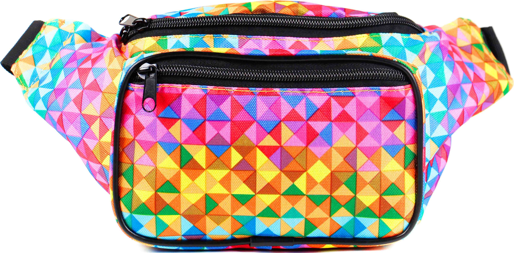Fanny Pack Rainbow Rave Triangles Fanny Pack - SoJourner Bags