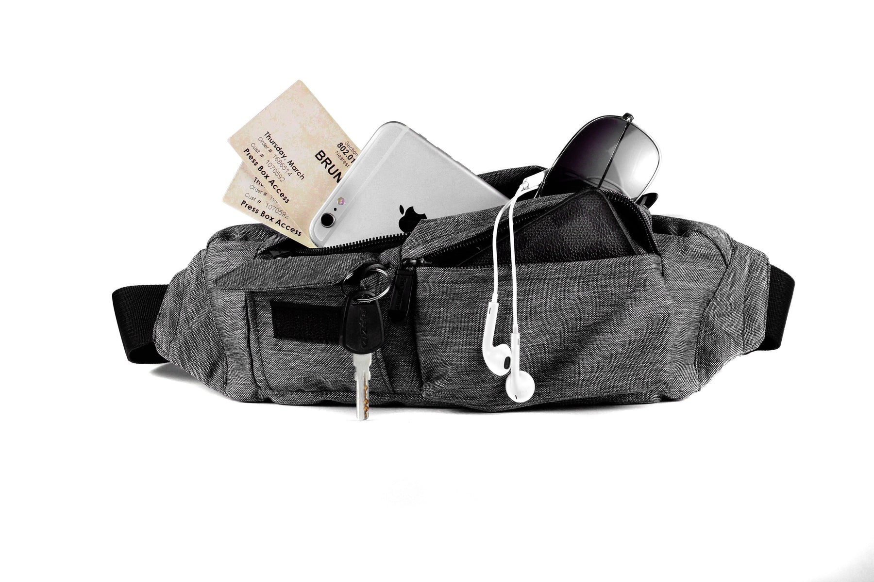 Fanny Pack 2-Pocket Gray Fanny Pack - SoJourner Bags